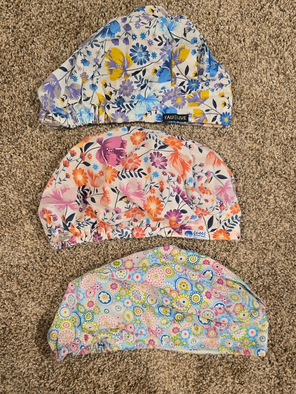 Lot- Bouffant Scrub Caps